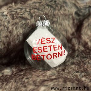 Koronavírus karácsonyfadísz