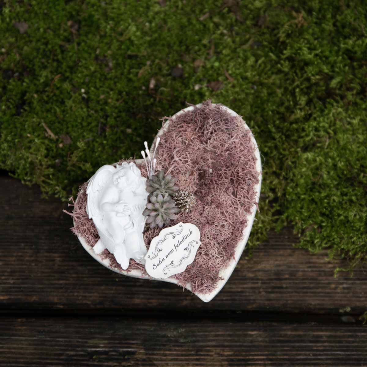 Mindenszenteki sírdísz, Soha nem feledünk angyalkával - Image 3