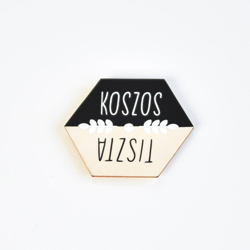 TISZTA / KOSZOS mosogatógép állapotjelző mágnes színes