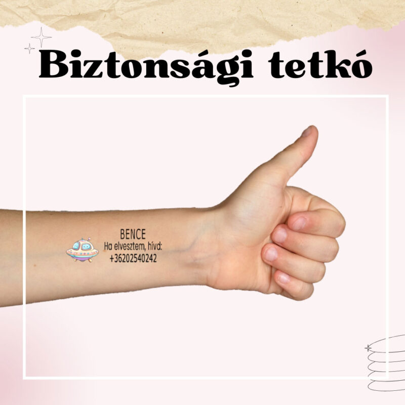 Gyermek Biztonsági Id-tetkó 44db-os If Lost – Call