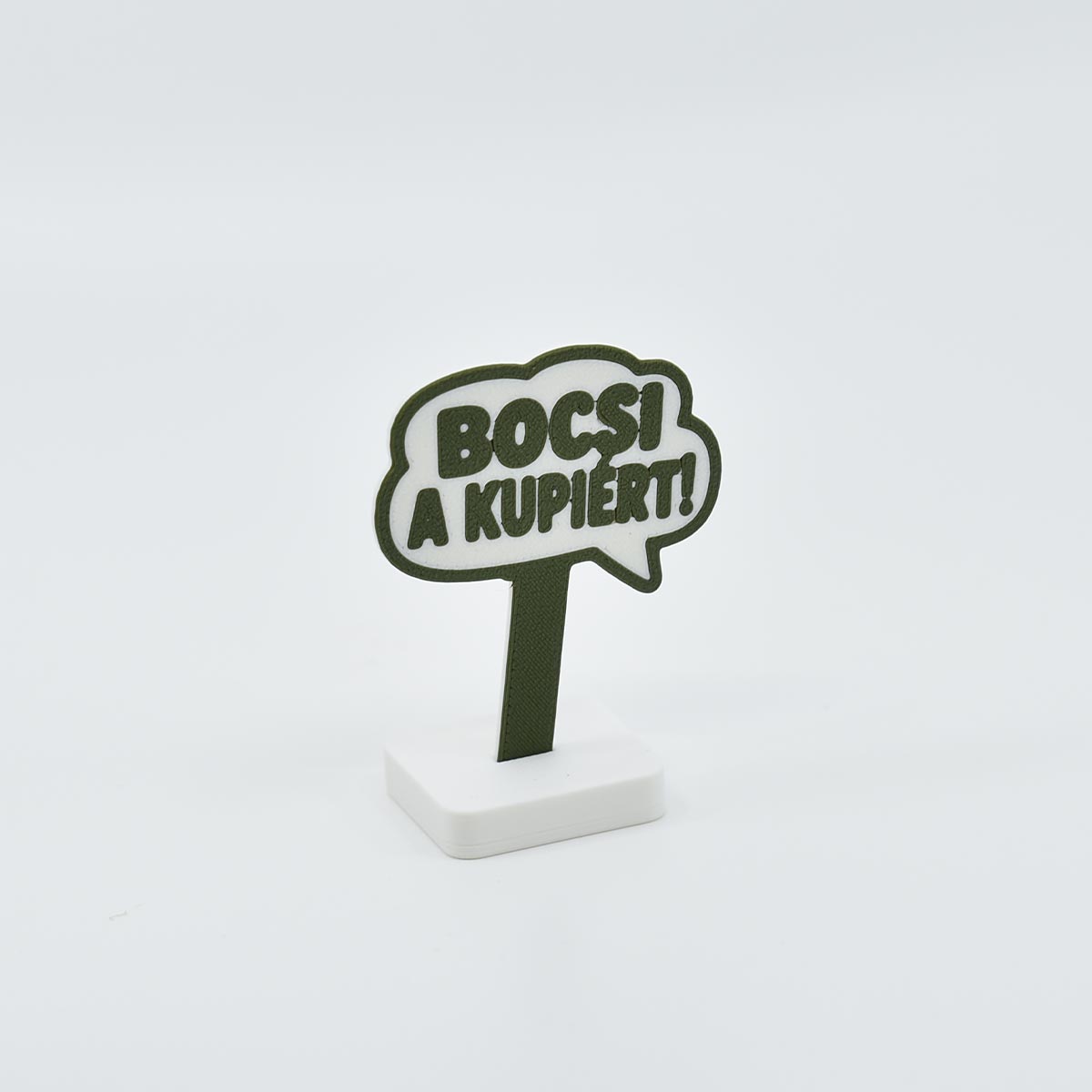 Bocsi a kupiért manó tábla