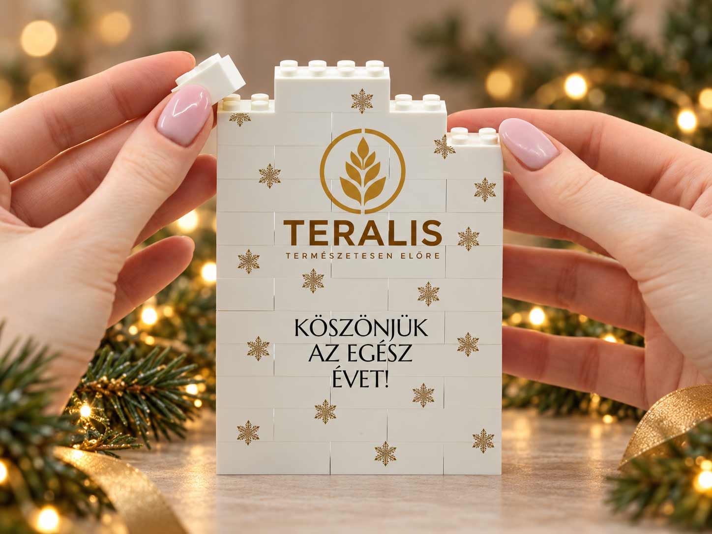 EmlékKocka céges grafikával