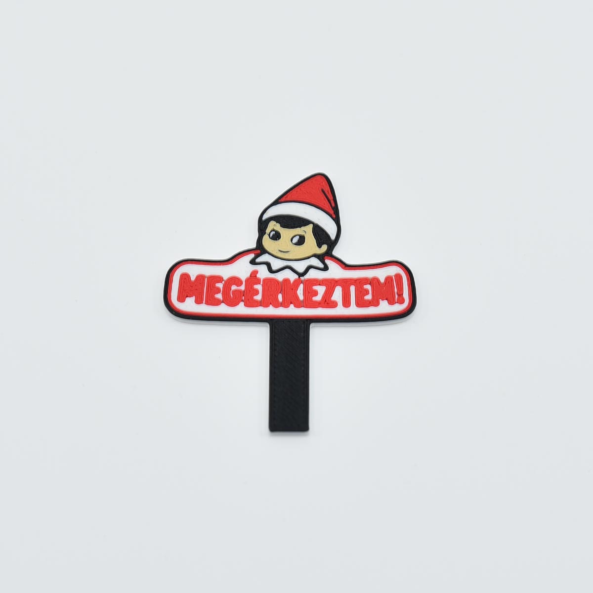Megérkeztem karácsonyi manó tábla - Image 2